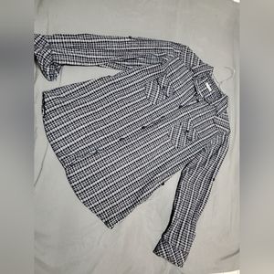 Blue & White Flannel Shirt